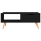 Fekete forgácslap dohányzóasztal 100 x 49,5 x 43 cm Fekete forgácslap dohányzóasztal 100 x 49,5 x 43 cm