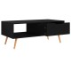Fekete forgácslap dohányzóasztal 100 x 49,5 x 43 cm Fekete forgácslap dohányzóasztal 100 x 49,5 x 43 cm