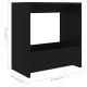 Fekete forgácslap kisasztal 50 x 26 x 50 cm
