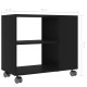 Fekete forgácslap tálalóasztal 70 x 35 x 55 cm Fekete forgácslap tálalóasztal 70 x 35 x 55 cm