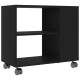 Fekete forgácslap tálalóasztal 70 x 35 x 55 cm Fekete forgácslap tálalóasztal 70 x 35 x 55 cm