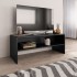 Fekete forgácslap tv-szekrény 100 x 40 x 40 cm