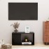 Fekete forgácslap tv-szekrény 60 x 24 x 32 cm