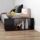 Fekete forgácslap tv-szekrény 80 x 24 x 32 cm Fekete forgácslap tv-szekrény 80 x 24 x 32 cm