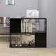 Fekete forgácslap tv-szekrény 80 x 24 x 63 cm Fekete forgácslap tv-szekrény 80 x 24 x 63 cm