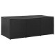 Fekete polyrattan kerti tárolóláda 180 x 90 x 75 cm Fekete polyrattan kerti tárolóláda 180 x 90 x 75 cm
