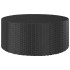 Fekete polyrattan teázóasztal 68 x 68 x 30 cm