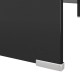 Fekete üveg tv/monitor állvány 110x30x13 cm Fekete üveg tv/monitor állvány 110x30x13 cm