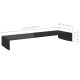 Fekete üveg tv/monitor állvány 110x30x13 cm Fekete üveg tv/monitor állvány 110x30x13 cm