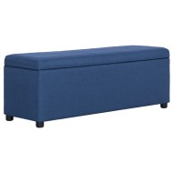 Kék poliészter pad tárolórekesszel 116 cm