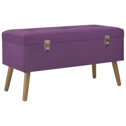 Lila bársonypad tárolórekesszel 80 cm