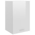 Magasfényű fehér forgácslap függő szekrény 39,5 x 31 x 60 cm