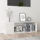 Magasfényű fehér forgácslap tv-szekrény 100 x 24 x 32 cm Magasfényű fehér forgácslap tv-szekrény 100 x 24 x 32 cm
