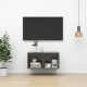 Magasfényű szürke forgácslap fali tv-szekrény 37 x 37 x 72 cm Magasfényű szürke forgácslap fali tv-szekrény 37 x 37 x 72 cm