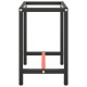 Matt fekete-vörös fém munkapadváz 70 x 50 x 79 cm