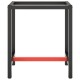 Matt fekete-vörös fém munkapadváz 70 x 50 x 79 cm