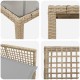 2 db bézs polirattan 90 x 90 x 75 cm uv-álló anyagok