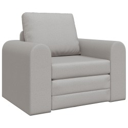 Padlós sofa ágy 2 az 1-ben felhőszürke 98x71x83 cm textil