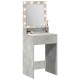 Led-es sminkasztal beton szürke 50x41x135 cm