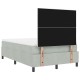 Boxspring ágy matrac kép sötétszürke 120x200 cm bársony