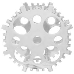 Borállvány ezüst 39x14x39 cm alumínium