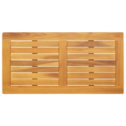 Asztallap 90x45x2,2 cm négyszögletes tömör fa akác