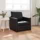 Floor sofa bed 2-in-1 fekete 74x77x81 cm műbőr Floor sofa bed 2-in-1 fekete 74x77x81 cm műbőr