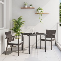 2 darabos szett barna pe rattan 2 személyes tartós