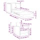 Floor sofa bed 2-in-1 fekete 74x77x81 cm műbőr Floor sofa bed 2-in-1 fekete 74x77x81 cm műbőr