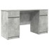Asztal betongris 140x49x76 cm mérnöki fa