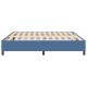 Boxspring ágy kék 200x200 cm vászon Boxspring ágy kék 200x200 cm vászon
