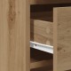 2 darabos pipereasztal szett led világítással az artisan tölgy szerelt fából