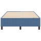 Boxspring ágy kék 120x200 cm bordás szövet Boxspring ágy kék 120x200 cm bordás szövet