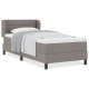 Boxspring ágy matraccal taupe 90x190 cm szövet