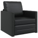 Floor sofa bed 2-in-1 fekete 74x77x81 cm műbőr Floor sofa bed 2-in-1 fekete 74x77x81 cm műbőr