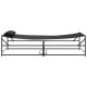 Kültéri pihenőágy, antracit színben, 200x74x73 cm, acél és textilén