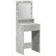 Led-es sminkasztal beton szürke 50x41x135 cm
