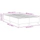 Boxspring ágy kék 120x200 cm bordás szövet Boxspring ágy kék 120x200 cm bordás szövet