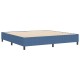 Boxspring ágy kék 200x200 cm vászon Boxspring ágy kék 200x200 cm vászon