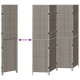 4 paneles összecsukható szobaelválasztó szürke 195x180 cm poli rattan 4 paneles összecsukható szobaelválasztó szürke 195x180 cm poli rattan