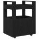 Konyhai kocsi fekete tölgy 60x45x80 cm mérnöki fa Konyhai kocsi fekete tölgy 60x45x80 cm mérnöki fa