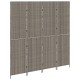 4 paneles összecsukható szobaelválasztó szürke 195x180 cm poli rattan 4 paneles összecsukható szobaelválasztó szürke 195x180 cm poli rattan