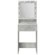 Led-es sminkasztal beton szürke 50x41x135 cm