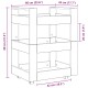 Konyhai kocsi kézműves tölgy 60x45x80 cm műanyag Konyhai kocsi kézműves tölgy 60x45x80 cm műanyag