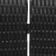 Szobai elválasztó 4 paneles hajtható fekete 195x180 cm poli rattan Szobai elválasztó 4 paneles hajtható fekete 195x180 cm poli rattan