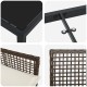 3 darabos kerti étkezőszett párnákkal barna poli rattan