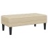 Kárpitozott pad krém 113x57x39 cm