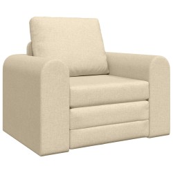 Floor sofa bed 2 az 1-ben krém 98x71x83 cm szövet