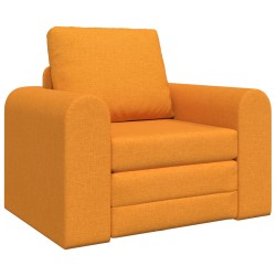 Földi kanapéágy 2 az 1-ben sötét sárga 98x71x83 cm textil