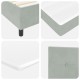 Boxspring ágy matrac kép sötétszürke 120x200 cm bársony
